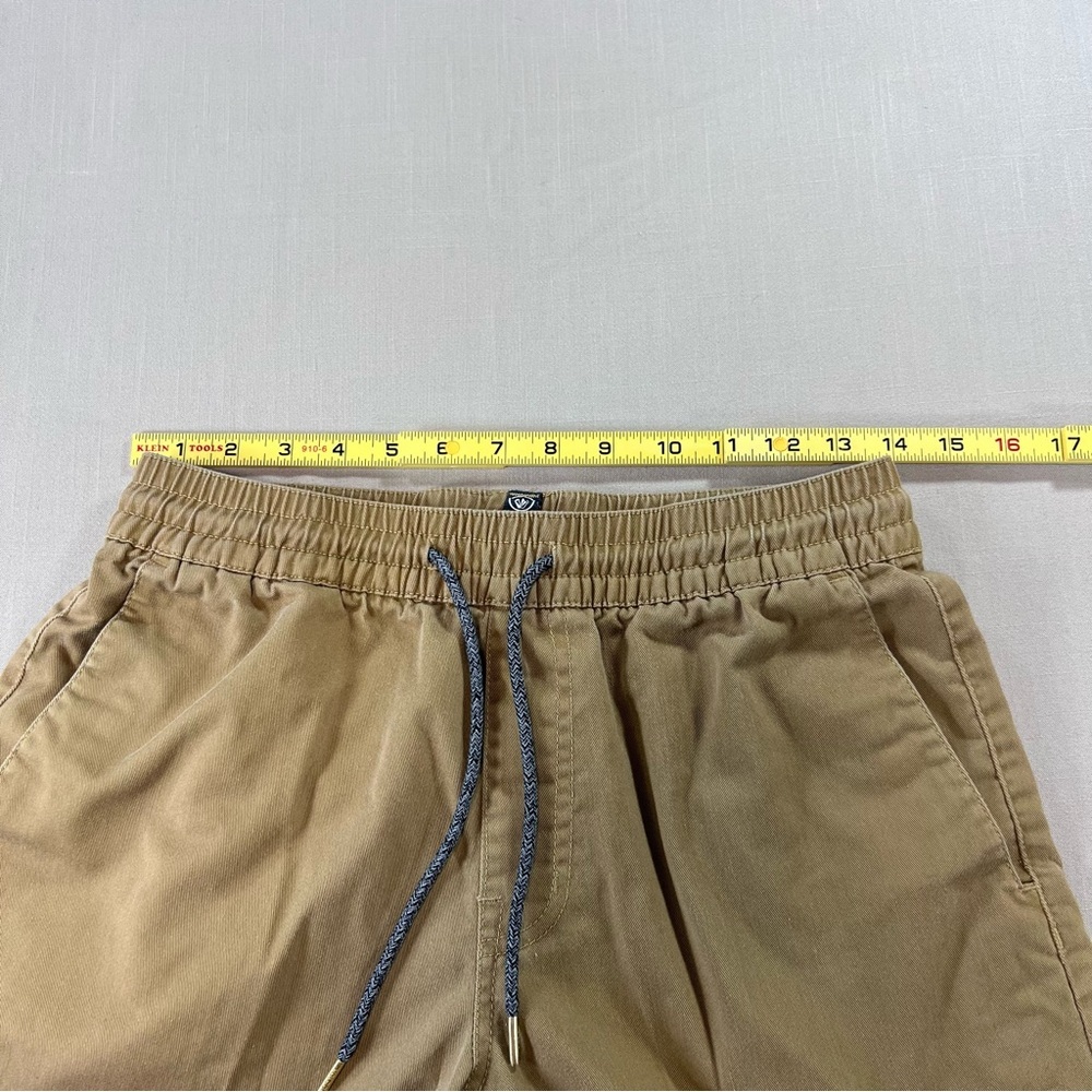 Volcom Men’s Surf Skate Shorts Small Khaki Elastic Waist Drawstring Casual - Picture 4 of 12